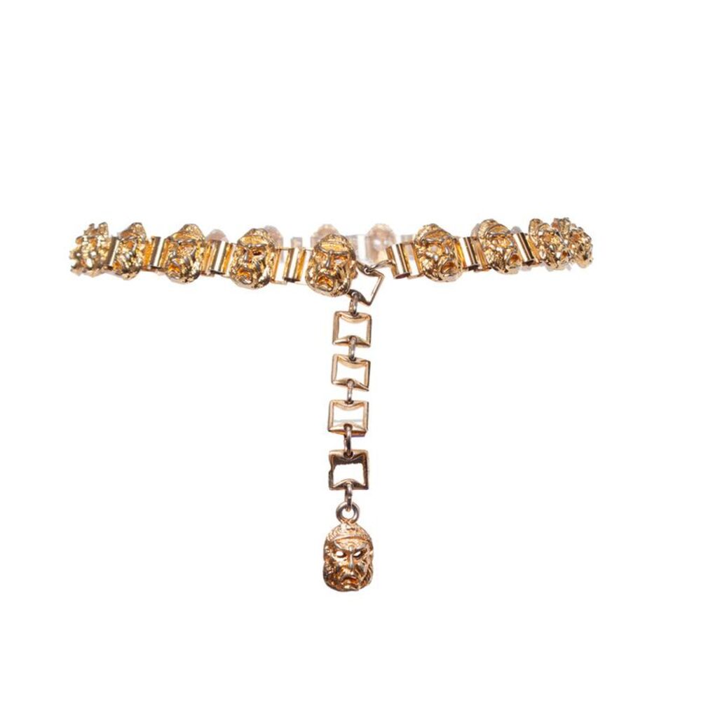 Gianni Versace Gold colored chain theatre belt